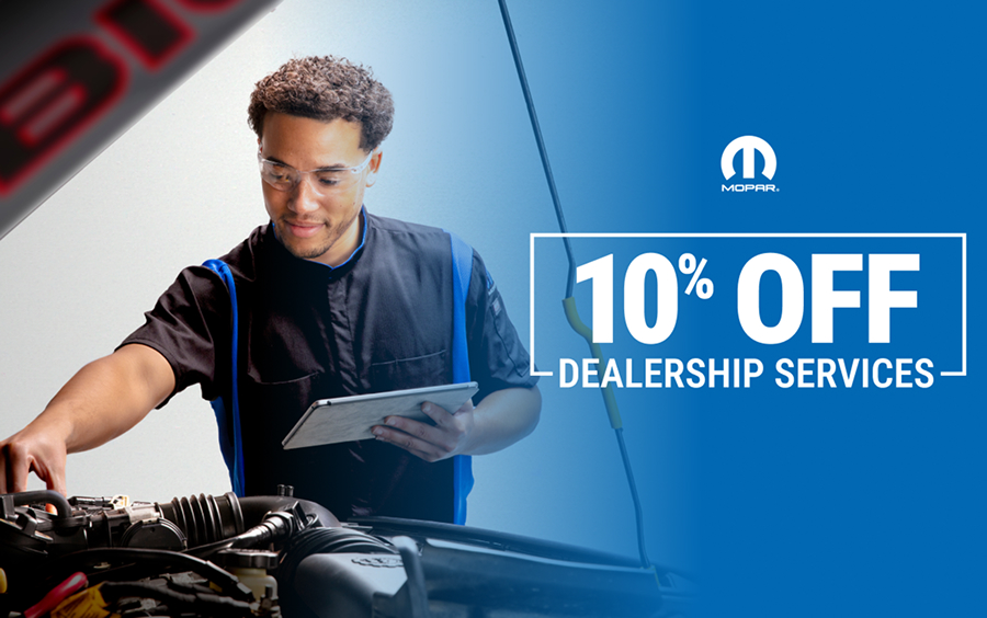 10%* off Dealership Services